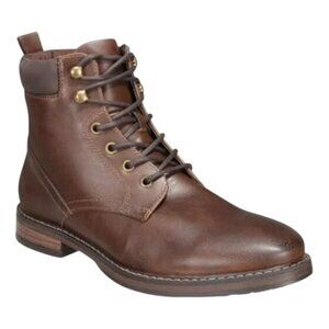 Club Room Westin Mens Faux Leather Lace-up Ankle Boots